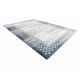 Alfombra acrílica VALS 103 Geométrico, marco espacial 3D gris / marfil 