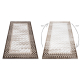 Tepih AKRIL VALS 103 Geometrijski, okvir prostorne 3D bež / Ivory 