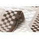 Teppich ACRYL VALS 103 Geometrisch, Rahmen räumlich 3D beige / elfenbein 