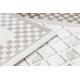Teppich ACRYL VALS 103 Geometrisch, Rahmen räumlich 3D beige / elfenbein 