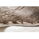 Koberec AKRYL VALS 036 vzor rámu vintage slonová kost / hnědý