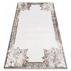 Carpet ACRYLIC VALS 039 Flowers frame ivory / dark beige