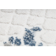 Χαλί ακρυλικό VALS 0A039A C53 47 Λουλούδιs πλαίσιο ελεφαντόδοντο / μπλε