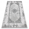 Koberec AKRYL VALS 8801 vzor rámu ornament slonová kost / šedá