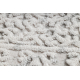 Kilimas Akrilas VALS 8801 Rėmelis ornamentas dramblio kaulo / pilka