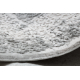 Koberec AKRYL VALS 8801 vzor rámu ornament slonová kosť / sivý