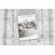 Teppe akryl VALS 8801 Ramme ornament elfenben / grå