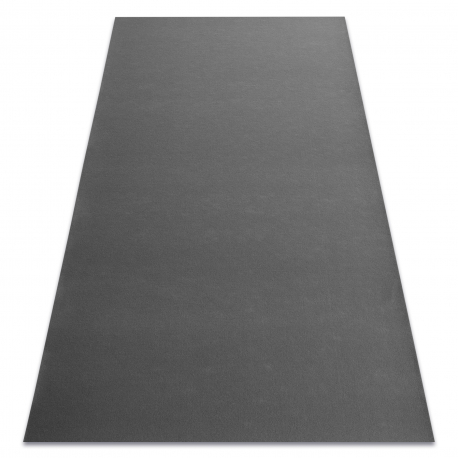 Pogumovaný koberec RUMBA 1897 jednofarebné tmavosivá