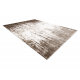 Χαλί ακρυλικό VALS 8376 γεωμετρικός χωρική 3D καφέ / μπεζ