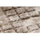 Akril VALS szőnyeg 8376 Geometriai térbeli 3D barna / bézs