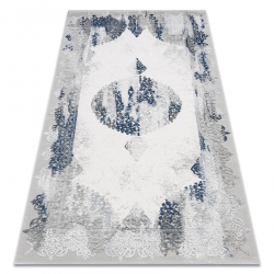 Preproga AKRIL VALS 5040 Overdubbed ornament modra / siva