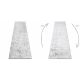Teppe akryl VALS 3943 labyrint årgang grå / elfenben 