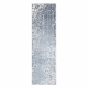 Teppe akryl VALS 3943 labyrint årgang grå / blå