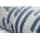 Teppe akryl VALS 3943 labyrint årgang grå / blå