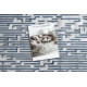 Akril VALS szőnyeg 3943 labirintus vintage szürke / kék