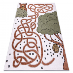 Wool Carpet LEGEND 468 12 GB500 OSTA - Ornament, frame exclusive beige / grey