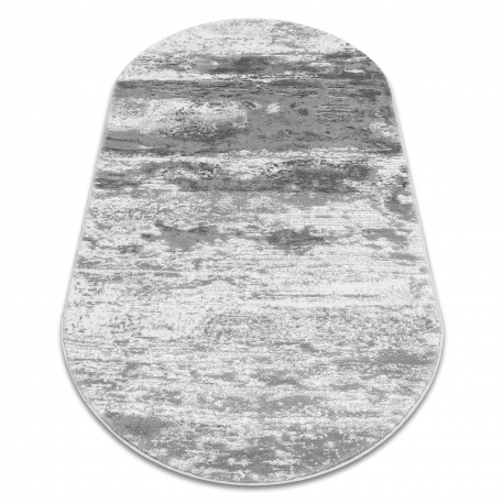 Matta ACRYLIC VALS 2359 oval Abstraktion ivory / grå
