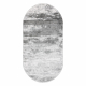 Kilimas Akrilas VALS 2359 ovalus Abstrakcijos dramblio kaulo / dramblio pilka