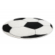 Carpet SILVER circle PIŁKA football black - white