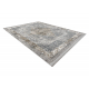 Moderne teppe TULS strukturell, frynser 51323 Årgang, ramme, rosett elfenben / grå 