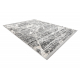 Moderne teppe TULS strukturell, frynser 51322 Marmor grå / elfenben
