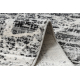 Modern Matta TULS strukturell, fringe 51322 Marmor grå / ivory 
