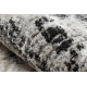 Moderne teppe TULS strukturell, frynser 51322 Marmor grå / elfenben