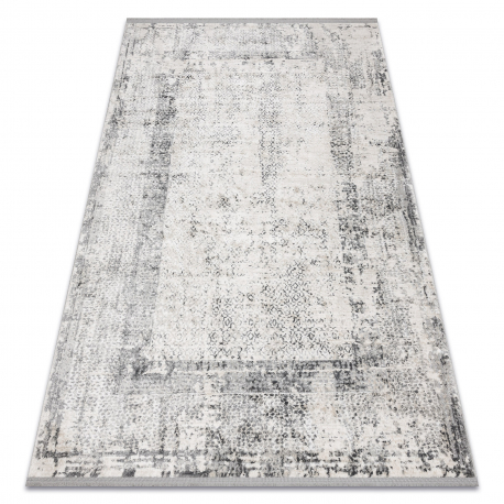 Vaip TULS kaasaegne, strukturalny, tupsud 51324 Vintage, raami elevandiluu / hall 