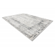 Moderne teppe TULS strukturell, frynser 51324 Årgang, ramme elfenben / grå 