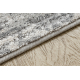 Moderný koberec TULS štrukturálny, strapce 51324 Vintage, vzor rámu slonová kosť / sivá 