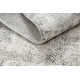 Moderní koberec TULS strukturální, střapce 51324 Vintage, rámu slonová kost / šedá 