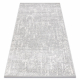 Moderne teppe TULS strukturell, frynser 51325 melange elfenben / grå 