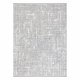 Moderne teppe TULS strukturell, frynser 51325 melange elfenben / grå 