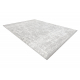 Moderní koberec TULS strukturální, střapce 51325 melanž slonová kost / šedá 