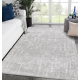 Moderný koberec TULS štrukturálny, strapce 51325 melanž slonová kosť / sivá 