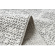 Moderný koberec TULS štrukturálny, strapce 51325 melanž slonová kosť / sivá 