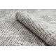 Modern carpet TULS structural, fringe 51325 melange ivory / grey 