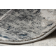 Dywan TULS nowoczesny, strukturalny, frędzle 51326 Geometryczny, mozaika kość słoniowa / niebieski 