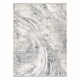 Moderne teppe TULS strukturell, frynser 51328 Årgang, abstraksjon elfenben / grå 