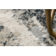 Moderní koberec TULS strukturální, střapce 51328 Vintage, abstrakce slonová kost / šedá 