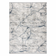 Modern carpet TULS structural, fringe 51320 Marble ivory / blue