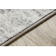 Moderne teppe TULS strukturell, frynser 51320 Marmor elfenben / blått 