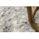 Modern Teppich TULS strukturell, Franse 51320 Marmor elfenbein / blau