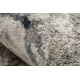 Modern Matta TULS strukturell, fringe 51320 Marmor ivory / blå