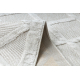 Tapijt SANTO SISAL 58365B geruite, trellis beige