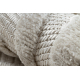 Kilimas SANTO sizalio virvelės 58377 rombai, geometrinis, zigzagas smėlio spalvos