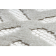 Kilimas SANTO sizalio virvelės 58381 rombai, zigzagas smėlio spalvos