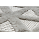 Kilimas SANTO sizalio virvelės 58500 Trikampiai, Trikampiai geometrinė smėlio spalvos