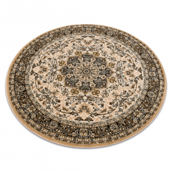 Runner Wool NAIN Ornament, flowers 144 51066 claret / beige