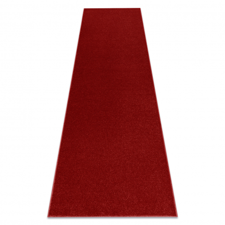 Alfombra de pasillo ETON rojo - Liso y uniforme - Para bodas, iglesias 